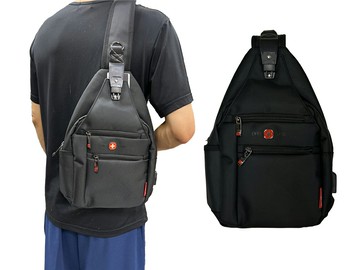 ~雪黛屋~OVER-LAND 胸前包小容量二主袋+外袋共五層單左右肩防水尼龍布水瓶內袋T5374