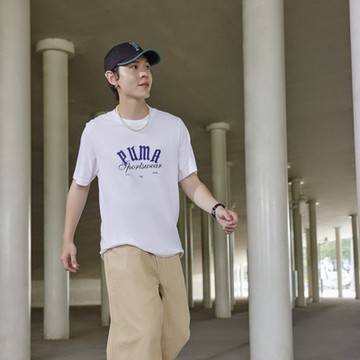 【PUMA官方旗艦】流行系列復古巴黎短袖T恤 男性 62800902