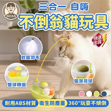 自嗨不倒翁貓玩具【布萊恩👨🏻隔日到貨】貓咪玩具 貓咪陪伴玩具 貓咪自嗨玩具 寵物玩具 貓薄荷玩具 羽毛玩具 貓玩具