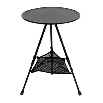 ROYALLIN 蘿林嚴選 戶外鋁合金折疊小圓桌 磨砂黑+收納袋 38*47cm (收納袋) 865g/個  37cm  53.3 x 37cm