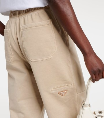 Prada High-rise cotton sweatpants