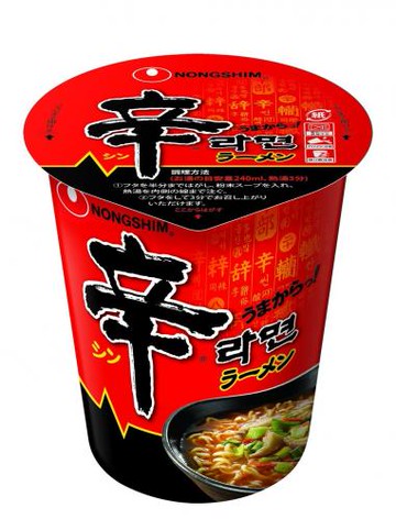 Nongshim Japan spicy instant noodles 68g x24 pieces