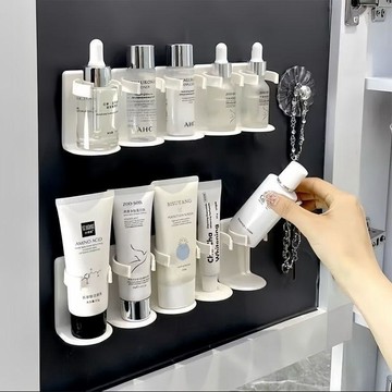 ❤️臺灣出貨化妝品壁掛置物架衛生間牆上架子家用桌面免打孔洗漱臺整理收納盒✨好物甄選