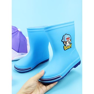 兒童雨鞋新款男女童可愛卡通四季通用寶寶防水鞋防滑學生中筒雨靴