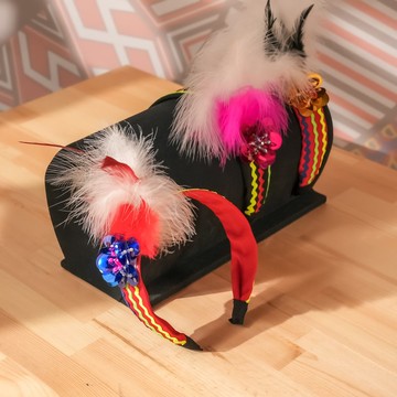 【原風藝站】傳統阿美族羽毛髮箍 | 花帽款 | 原住民 族服 台灣印