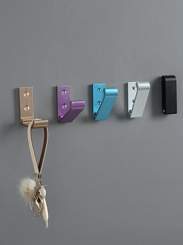 掛鉤強力粘膠免打孔鋁合金浴室毛巾壁掛粘鉤墻壁承重金屬衣服掛鉤