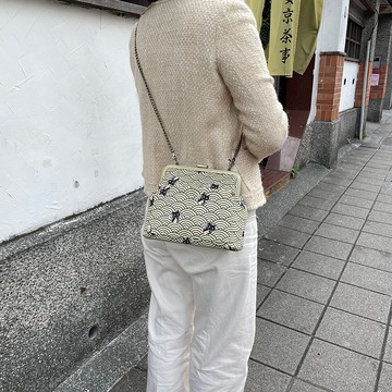 日系喵咪 口金包/ 斜背包/ 側背包/ 隨身包