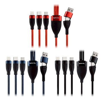 RONEVER VPC185 六合一鋁合金編織充電線