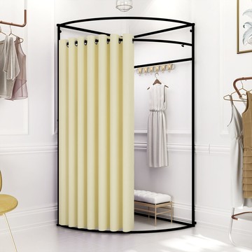 工廠現貨 免運 更衣室隔斷簾 移動式門簾 移動試衣間 試衣間門簾服裝店可移動簡易更衣室軌道臨時落地展示架活動換衣間特惠/開立發票 特價出 售後保障 m1212