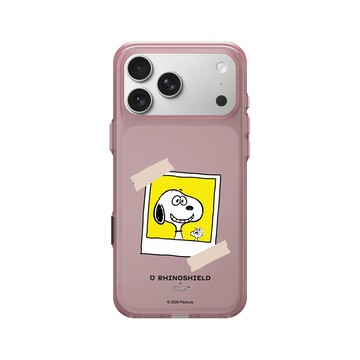 iPhone 17 Pro Max Clear (相機按鈕) 晶醺玫 - 史努比 Snoopy - 拍立得-來！笑一個