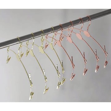 金色內衣架/玫瑰金內衣架 10支/組 防滑內衣架 衣架 內衣架 內衣夾 內衣展示 泳裝衣架 衣夾