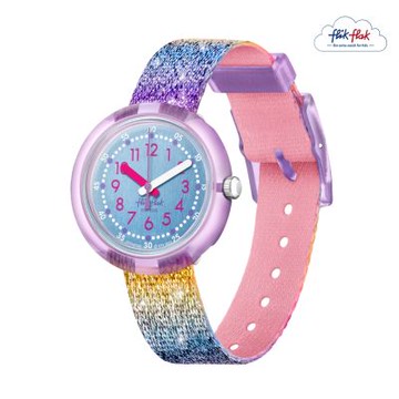 FlikFlak 兒童手錶 SHINE IN RAINBOW 兒童禮物/安全防水/瑞士製造 FPNP128 (31.85mm)