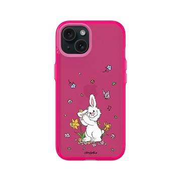 iPhone 15 Clear 粉漾桃 - Suzy's Zoo - 花園裡的Lulla