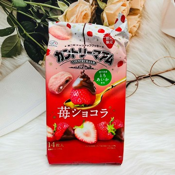 日本 Fujiya 不二家 鄉村風味烘焙餅乾 鄉村餅乾 草莓可可風味 鄉村餅