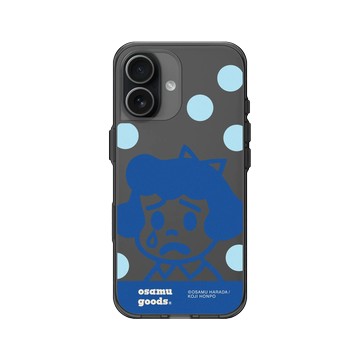 iPhone 17 Clear (相機按鈕) 酷墨灰 - OSAMU GOODS - 大圓點系列-Betty