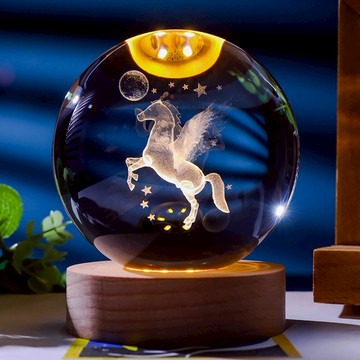 【Full house 幸福時光屋】(預購)  飛馬/宇宙小夜燈/USB燈座/發光水晶球小夜燈-耶誕節！畢業季-/畢業禮物
