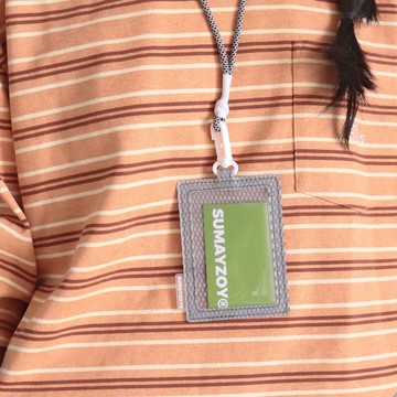 布丁系列 工作證套 掛脖卡套 證件保護套  煙霧灰