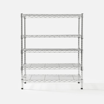 特力屋 鍍鉻五層架 寬75*深46*高90公分