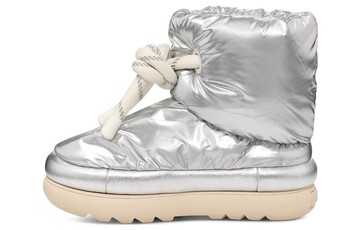 UGG CLASSIC MAXI SHORT BOOT METALLIC SILVER WOMEN