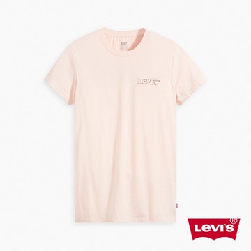 Levis 女款 短袖T恤 / 手稿描框風復古Logo / 吸濕排汗機能布料
