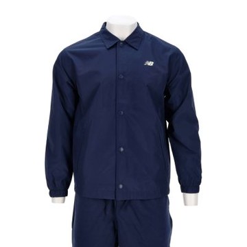 New Balance 男款 深藍色 NB 美規 休閒 排扣 襯衫 LOGO 外套 AMJ53317NNY