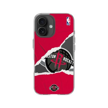 iPhone 16 Clear 透明 - NBA - 熱血系列-休士頓火箭 Houston Rockets - Sweat and Tears