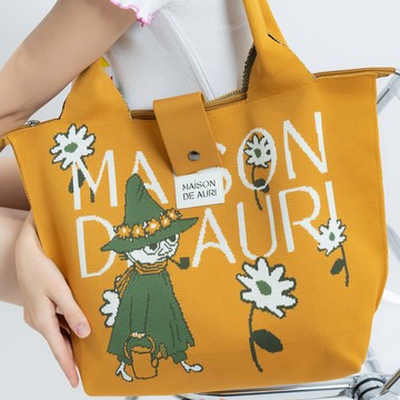 Poche Grande/ 大口袋提包/ 厚針織/ Moomin: Snufkin 阿金