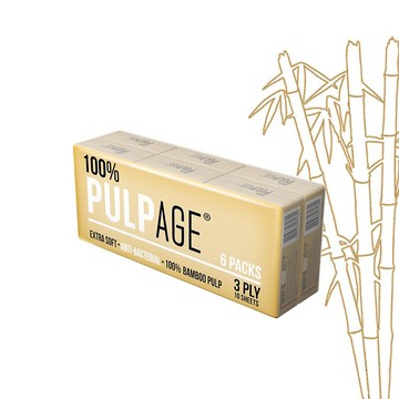 432包3層100%純竹漿迷你紙手巾