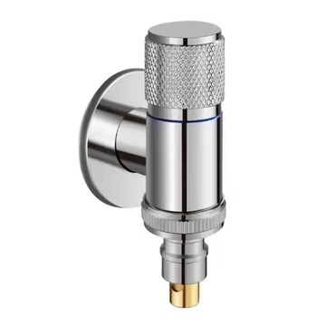 Cooksy 洗衣機專用水龍頭/防脫落全自動止水閥 4分介面 電鍍色  1個  單一商品