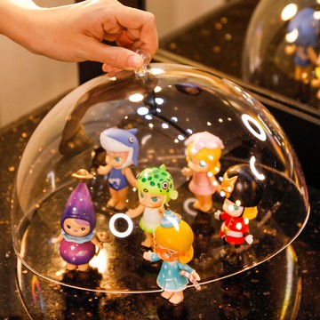 【唯兮手辦盒配件】亞克力手辦收納展示架盲盒娃娃固定神器不倒膠