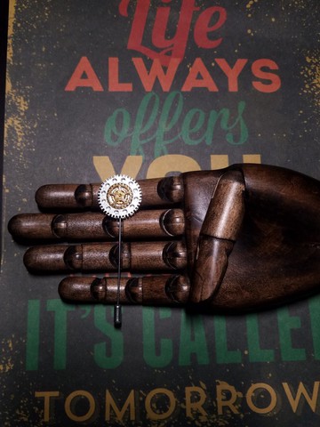 蒸汽龐克胸針金屬齒輪一字針插針