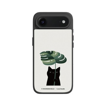 iPhone Air SolidX 黑 - ilovedoodle (Lim Heng Swee) - Cat and Plant - Umbrella
