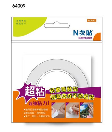HERWOOD 鶴屋 N次貼 海報貼可再貼雙面膠 64009