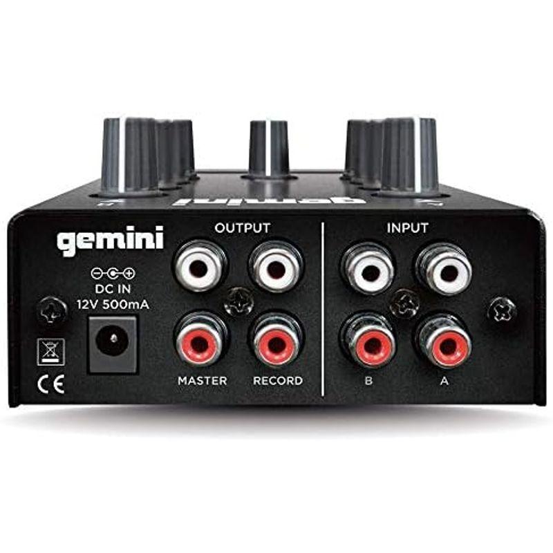 DJ機器 GEMINI DJ ミキサー ポータブル 2ch ステレオミキサー MM1国内正規品