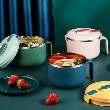 304不鏽鋼泡麵碗保溫飯盒   304不鏽鋼便當盒   上班族學生保溫飯盒快餐盒  食堂飯堂外帶飯盒保溫飯盒