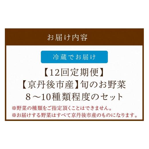 ふるさと納税 京都府 京丹後市 野菜 定期便 12回旬の京丹後野菜セットS（栽培期間中　農薬・化学肥料不使用）＜京都 オーガニック アクショ…