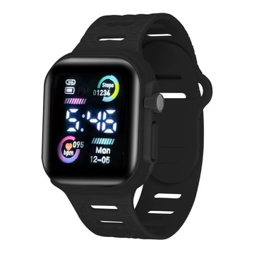 學生初高中運動款式電子手錶 矽膠錶帶電子錶LED時尚運動兒童手錶鑫弘-戶外運動