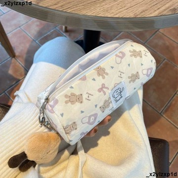 【可愛小熊筆袋】大容量 鉛筆盒 文具收納袋 原創可愛筆袋 少女心文具盒 初高中卡通印花鉛筆盒 大容量鉛筆盒 韓國 ins