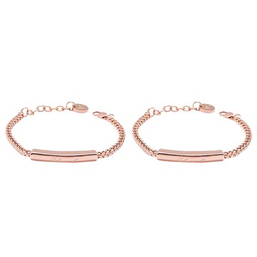 [RS自訂] 璀璨獨家Cherish珍惜彼此1+1金屬繩手鍊二件套組【ATS181】