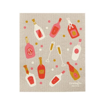 DANICA 加拿大 Ecologie瑞典環保抹布(乾杯) / 洗碗布 廚房抹布 擦拭布 環保材質抹布  可機洗 洗碗機可洗