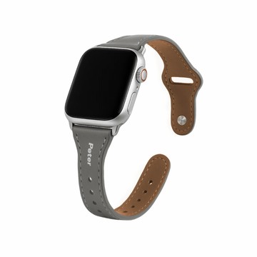 【客製化】真皮釦式細腕 Apple Watch 真皮錶帶