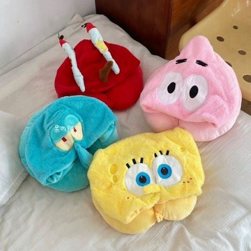 【呆の嚴選】海綿寶寶頸枕 派大星頸枕 章魚哥頸枕 蟹老闆頸枕 U型枕 搭飛機 午休 睡覺
