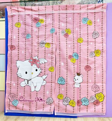 【震撼精品百貨】寵物貓 Charmmy Kitty 三麗鷗 寵物貓長門簾(83*890CM)-玫瑰#95664 震撼日式精品百貨