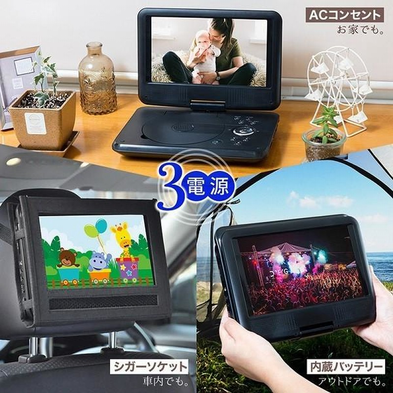 DVDプレーヤー ポータブル ポータブルDVDプレーヤー 車載