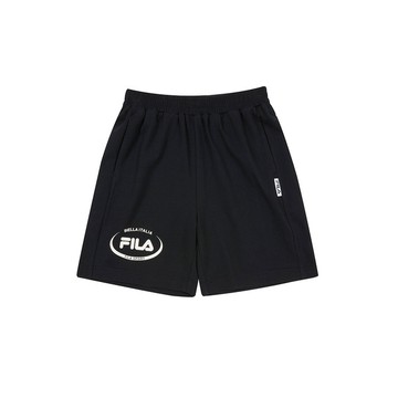 FILA KIDS 童針織短褲-黑色 1SHA-4403-BK