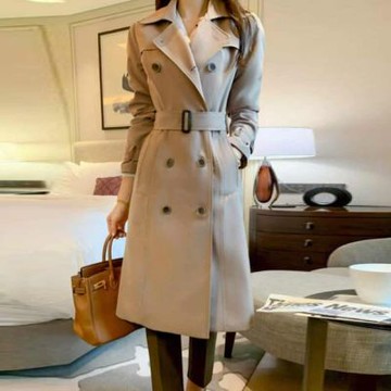 正韓外套 吉戈特長款風衣EPC1074-創翊韓都