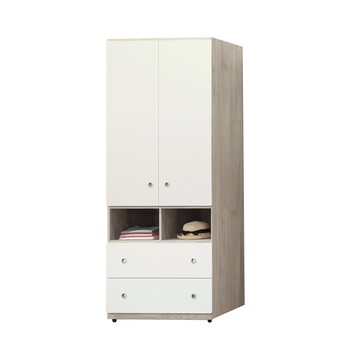 本木-黛莉 2.7尺單吊抽屜衣櫃 2.7尺單吊衣櫃