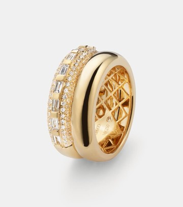 Shay Jewelry Orbit 18kt gold ring with diamonds