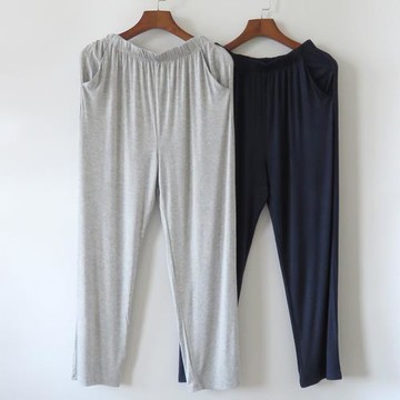 莫代爾睡褲男長褲居家休閑運動空調褲寬松大碼夏季薄款春秋家居褲