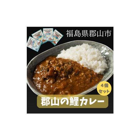 ふるさと納税 骨までやっ鯉 鯉カレー4点セット 福島県郡山市